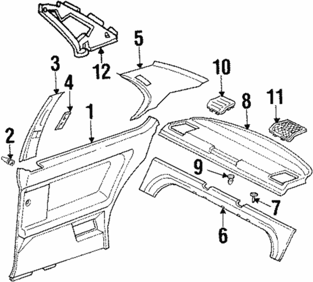 BMW E36 Seat Belt Height Adjuster Slider Trim 1960983 51431960983 for