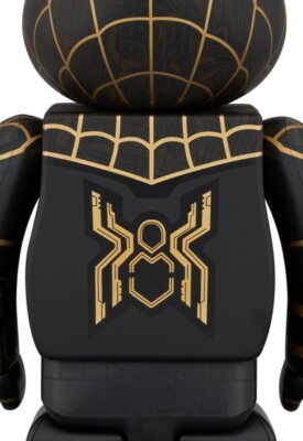 BE@RBRICK / SPIDER MAN / BLACK & GOLD SUIT 100％ & 400％ / MEDICOM 