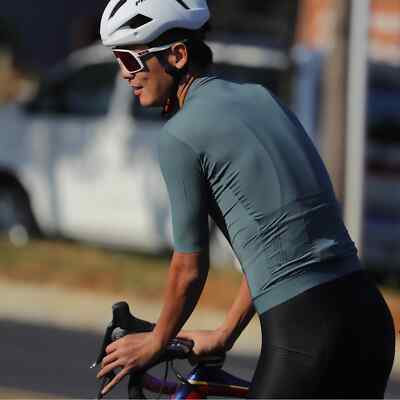 Short Sleeve Cycling Jersey Pro Team Race Lightweight and Breathable Fabric Fit