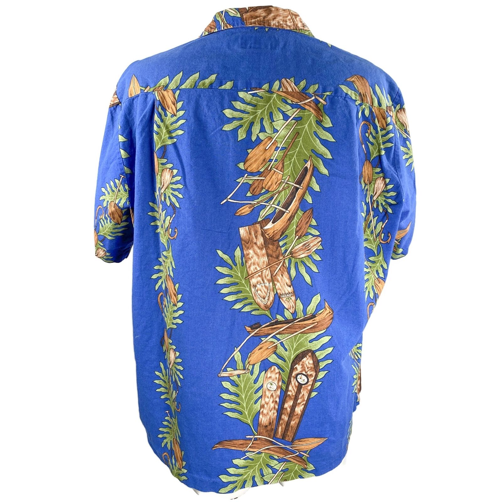 KoleKole Hawaiian Aloha Shirt XL Wooden Surfboard… - image 3