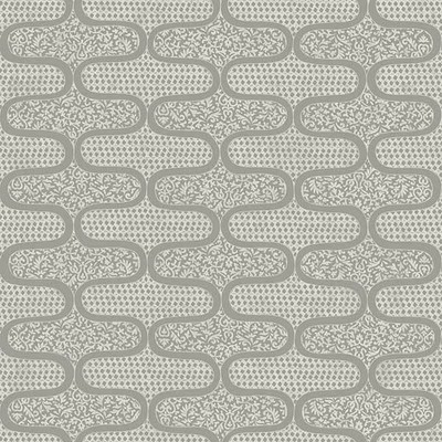 Wallpaper, System Solution, Structure, Ornaments, Silvery, Offwhite, Fine, Shiny