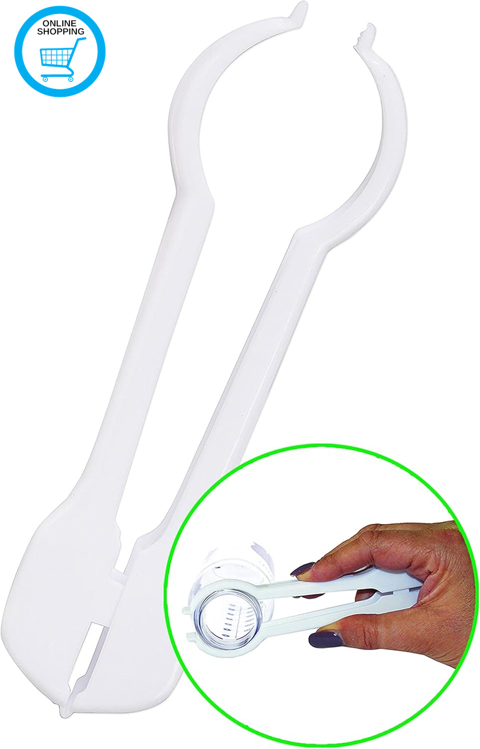 Baby Feeding Bottle Tongs Holder - with Non-Slip Easy Grip round Shape Design Cl