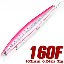 Floating Minnow Fishing Lure 163mm 31g Long Casting Artificial Seabass Saltwater