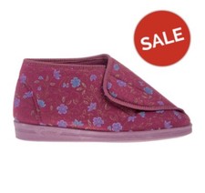 Comfylux ANDREA LS415 Dotykowe zapięcie Zmywalne nylonowe kapcie do łodzi Wino Fabrycznie nowe w pudełku