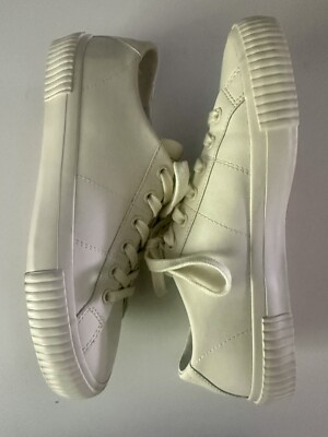 Ted Baker Kimiah Sneakers Ecru Cream Ivory Leather Vulcanised Trainer 38.5