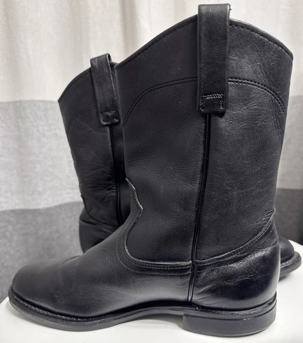 Vintage Redwing Rare Pecos Boots 25213 1345 Work Leather Black 8.5 EEE EUC - Picture 6 of 13