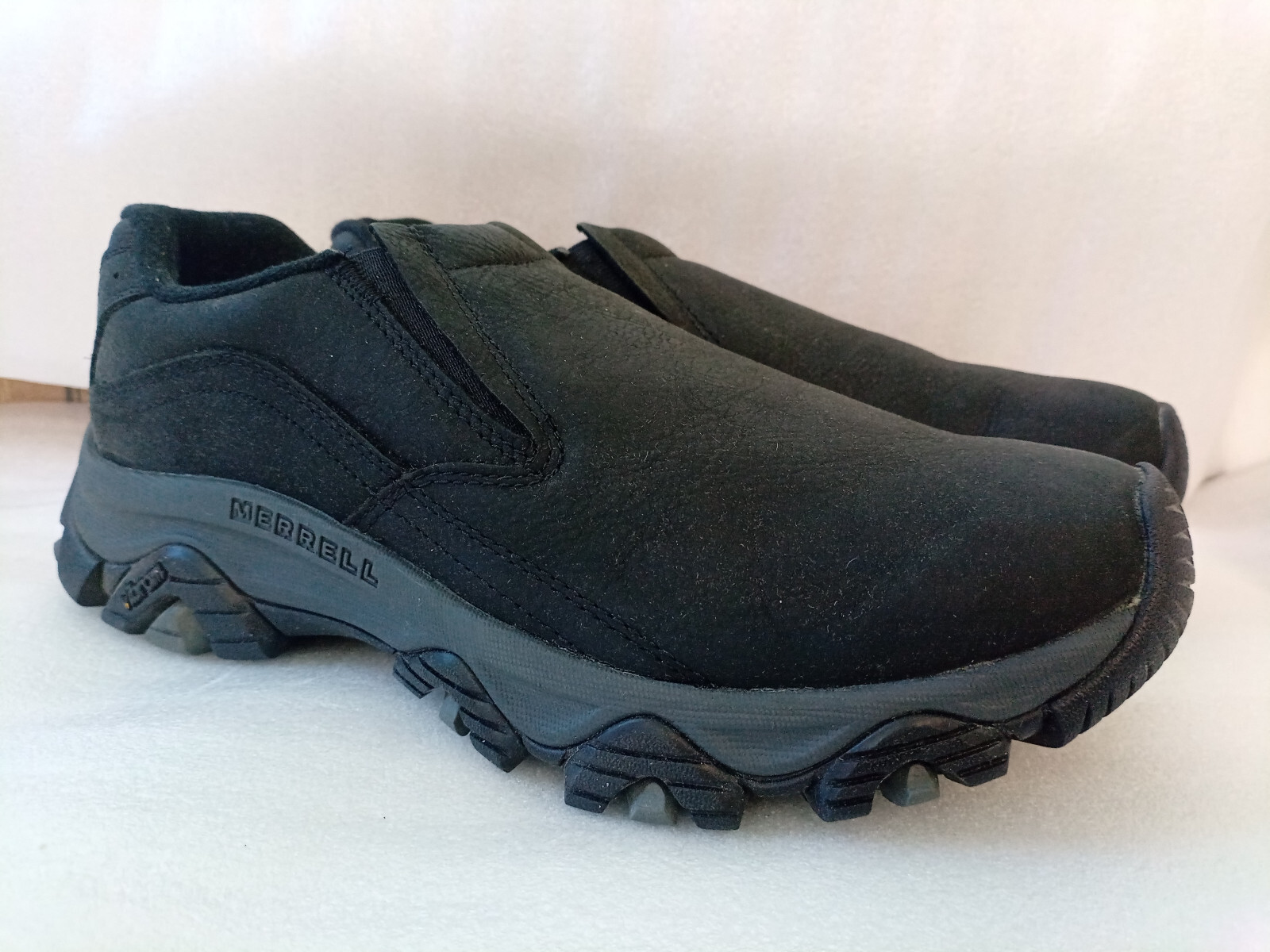 Merrell Moab Adventure 3 Moc Scarpe da Escursionismo Uomo Slip On Nero Nuove con scatola