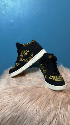 Nike Air Prize 2 MidLeopard - Gold Suede Women s Size Us 7 555310-700  Rare