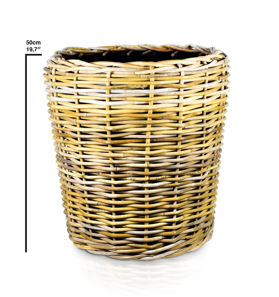 Weidenkorb Groß Rattan Pflanzkübel XXL Übertopf Groß - Holzkorb geflochten - Bild 3 von 4