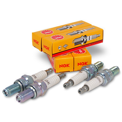 NGK SPARK PLUGS MARINE ENGINE NGK BUZ8H #7447 SET OF 4 BOAT ENGINE IGNITION