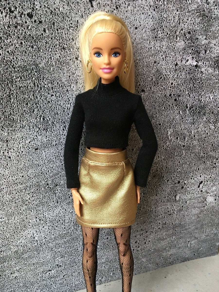 Bouutique Snug Long Sleeve Turtleneck Crop Top for Doll 1/6, many  colors