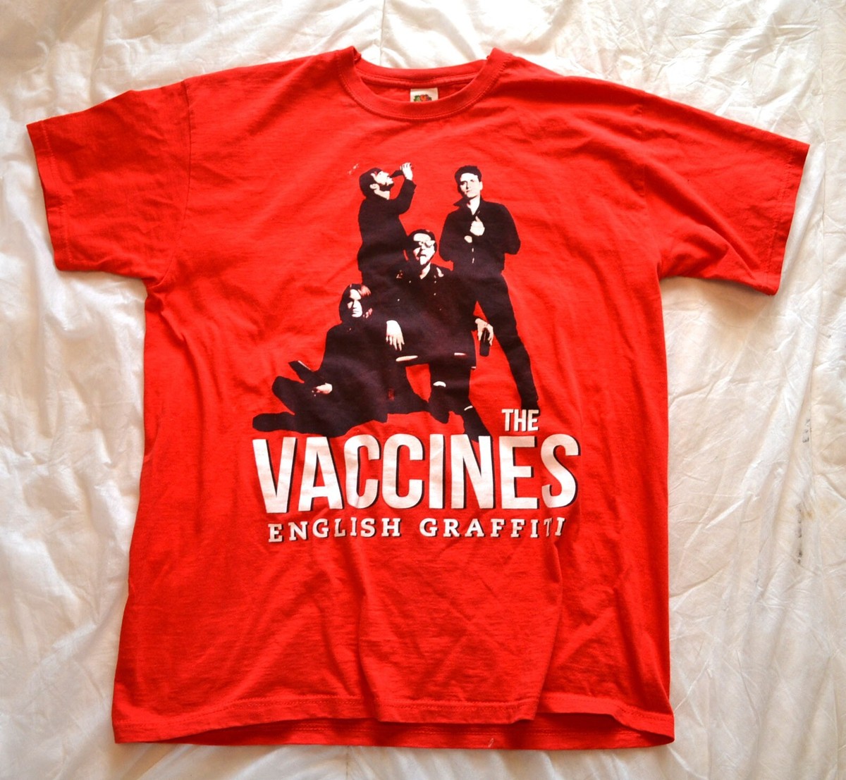 T Shirt Music Band The Vaccines Large L Red UK Tour 2015 | eBay UK