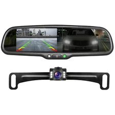 Car Rear View Reversing Kit 4.3'' LCD Mirror Monitor + Backup Camera HD Lastbus