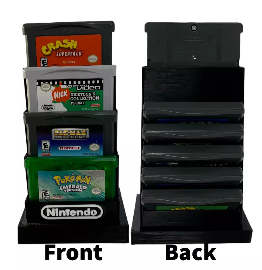 GAMEBOY ADVANCE STAND WITH 5X GAME CARTRIDGES HOLDER