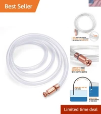 Multi-Purpose 6FT Siphon Pump – Clear PVC Tubing with Built-In Pump Design