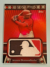 Justin Upton Limited Edition /50 Refractor & Logoman Patch 2010 Topps NM-M