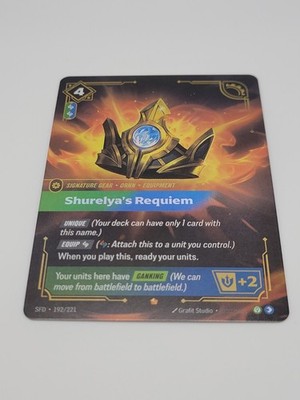 Shurelya's Requiem Foil Riftbound NM Spiritforged SFD 192/221