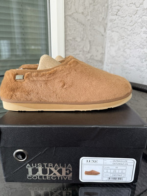 New Australia Luxe Collective Outback Lite Slippers Womens 10 US 41 EU Chestnut