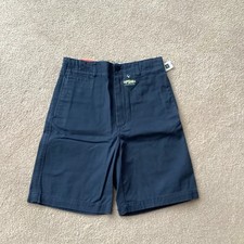NWT GAP KIDS 14 NAVY SHORTS, GAP SHIELD, ADJUSTABLE WAIST, 5 POCKETS, FLAT FRONT