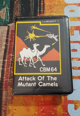 Attack the Mutant Camels (1983) Commodore 64 (Tape, Manual, Box) works 8-bit