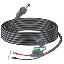 Starlink Mini Power Cable - 12V/24V Battery Adapter, O Ring to DC Extension Cabl