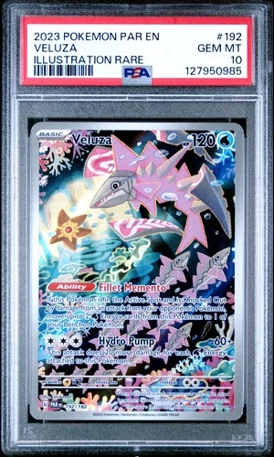 PSA 10 Veluza 192/182 Illustration Rare Paradox Rift
