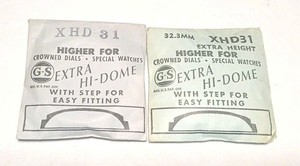 NOS Watch Crystals G&S XHD 31 Lot Of 2