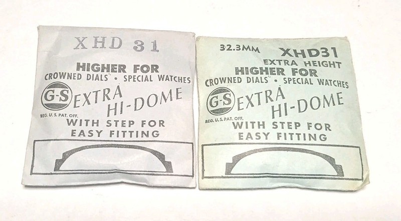 NOS Watch Crystals G&S XHD 31 Lot Of 2