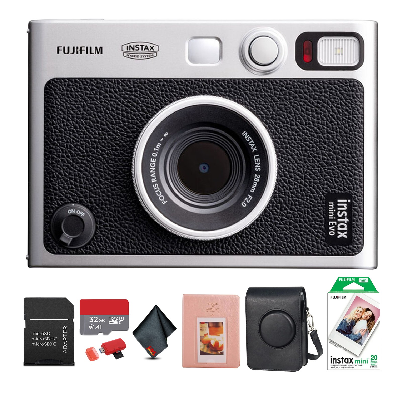 Fujifilm INSTAX Mini EVO Hybrid Instant Camera Black, INSTAX MINI INSTANT FILM