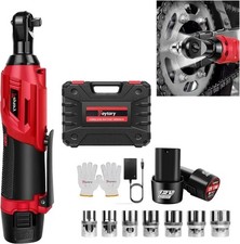 Cordless Ratchet Wrench 12V Electric 3/8" Extended Power Tool DIY Repair UK