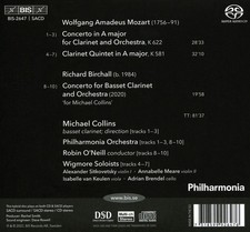 MOZART  BIRCHALL CLARINET CONCERTOS NEW CD