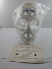 RARE 2002-03 TONY ESPOSITO AUTO UD MINI MASK COLLECTION/COA UNOPENED PACKAGING