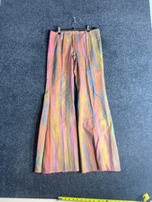1970s Ang-Alee-Vee Miami Tie-Dye Vest Bell Bottom Set Hippie Women s M