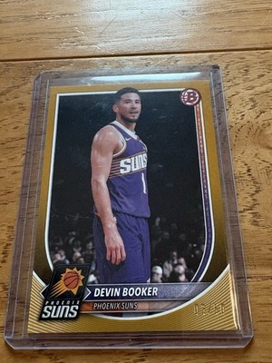 2025-26 Devin Booker Bowman Gold Paper 3/50 Suns
