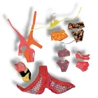 Vintage 90s Barbie Swimsuit Lot 12 Pieces & Mermaid Tail Played W/ Condition B-1