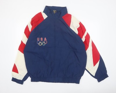 Starter Herren Windbreaker Jacke Mehrfarbig USA Olympia L Nylon