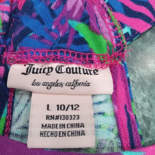 Juicy Couture Girls Colorful Tropical Palm Tree Sundress Size L 10/12 Summer NWT - Picture 9 of 14