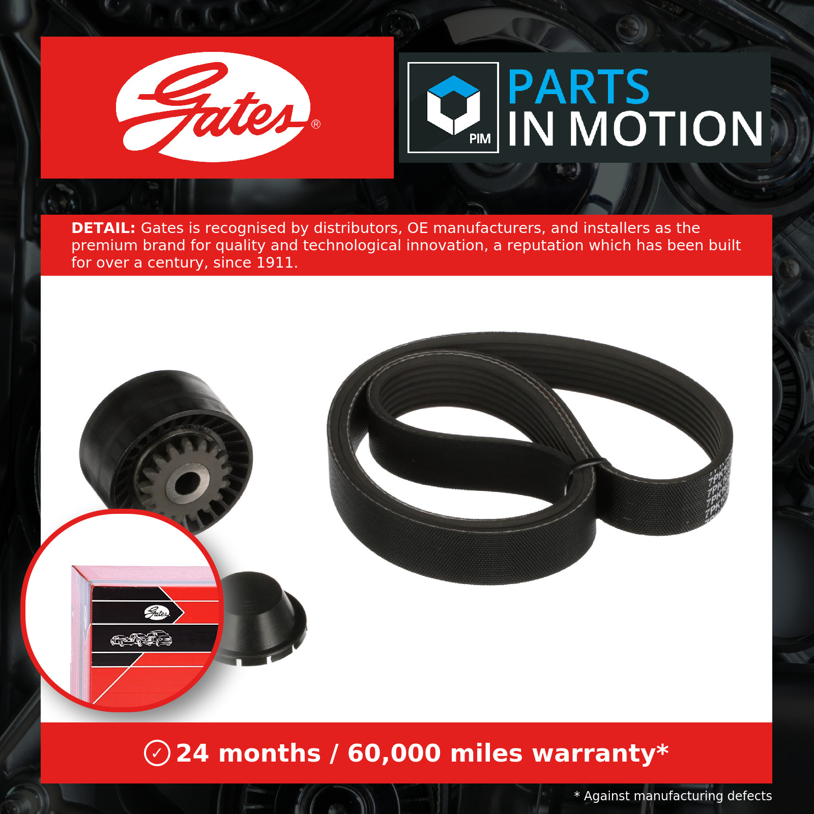 VRIBBED BELT SET K017PK1035 FOR RENAULT CLIO/III/Hatchback/Van/Sportour/EURO - Image 9