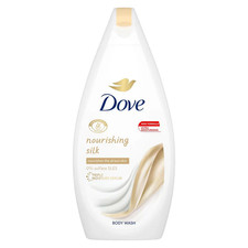 3x Bottles Dove Nourishing Silk Skin Natural Body Wash 450ml New Formula