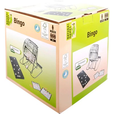 Classic Games Bingo mit Metallkorb, für 1-18 Spieler, ab 5 Jahren