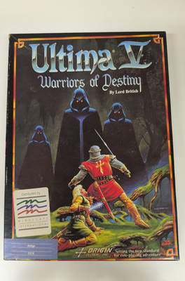Ultima V 5 Warriors of Destiny Amiga Big Box RPG | CIB, TUCHKARTE & MÜNZE