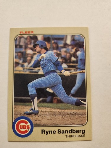 1983 Topps Fleer Various Cards Ryne Sandberg RC CHICAGO CUBS HOF - Bild 15 von 19