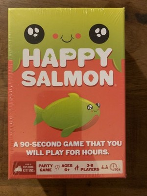 Happy Salmon 90 Second Party Game Ages 6+ by Exploding Kittens 3-8players Sealed