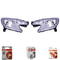 Halogen Scheinwerfer Frontscheinwerfer Set H4 FüR Nissan Note Inklusive Lampen