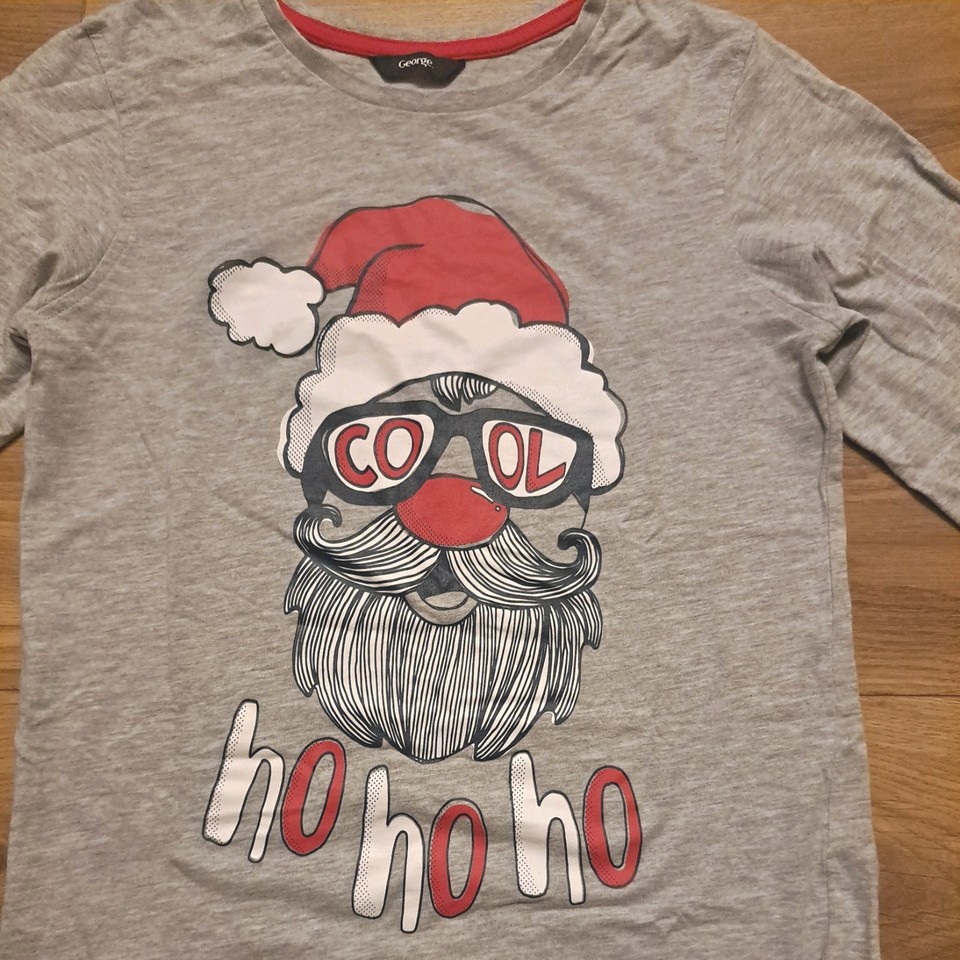 George Best Models George Girls Grey Cotton Christmas Top Size 11-12 Years | eBay UK
