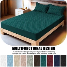 Waterproof Layered Quilted Mattress Cover, Super Soft, Comfortable & Durable