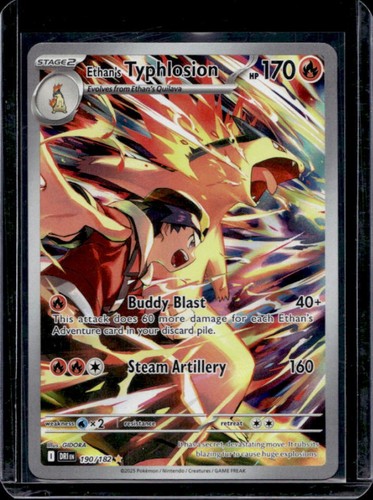 2025 Pokemon Destined Rivals Ethan's Typhlosion #190/182