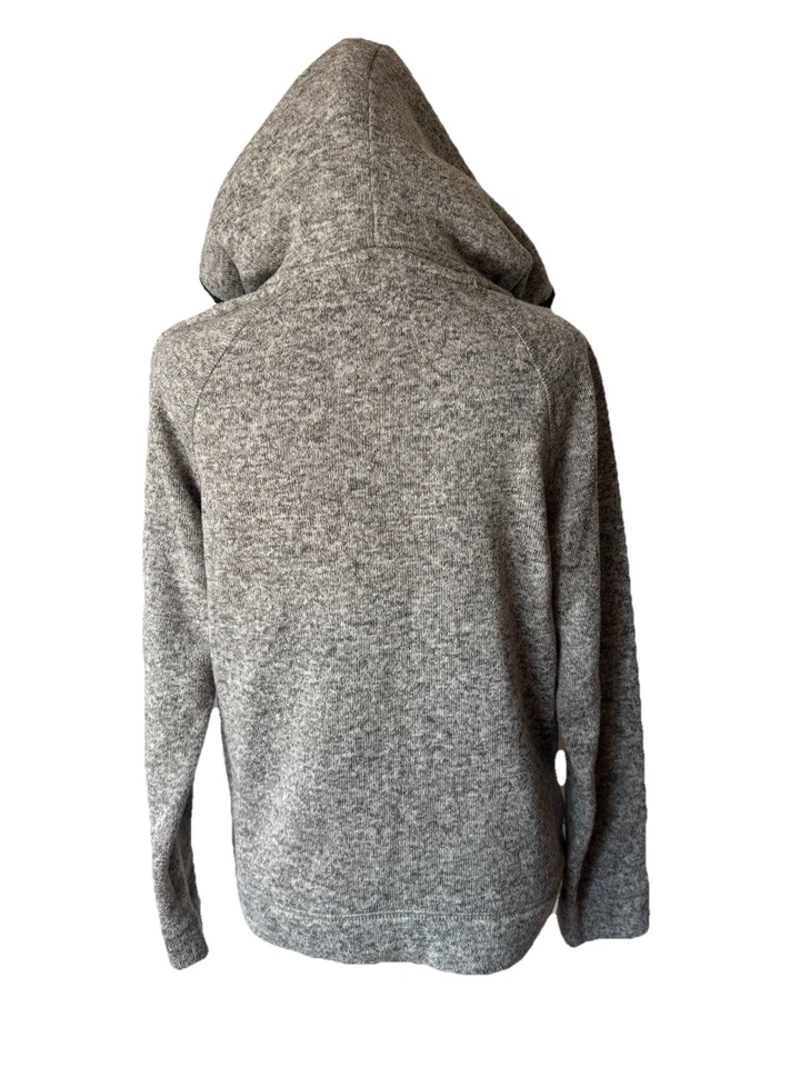 American Eagle Outfitters Cremallera Completa Suave Sudadera con Capucha Forrada Sherpa Mujeres Gris Bolsillos LG Foto 3 de 4