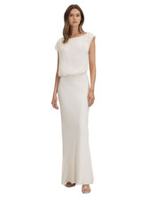 REISS Maxi Dress Rupa Draped Maxi Dress in Ivory UK 8 RRP £268