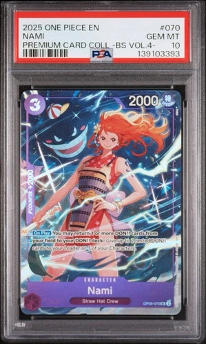 Nami OP09-070 Premium Card Collection Vol.4 Foil PSA 10 One Piece